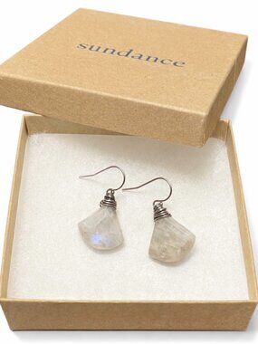 Sterling Silver and Moonstone Earrings